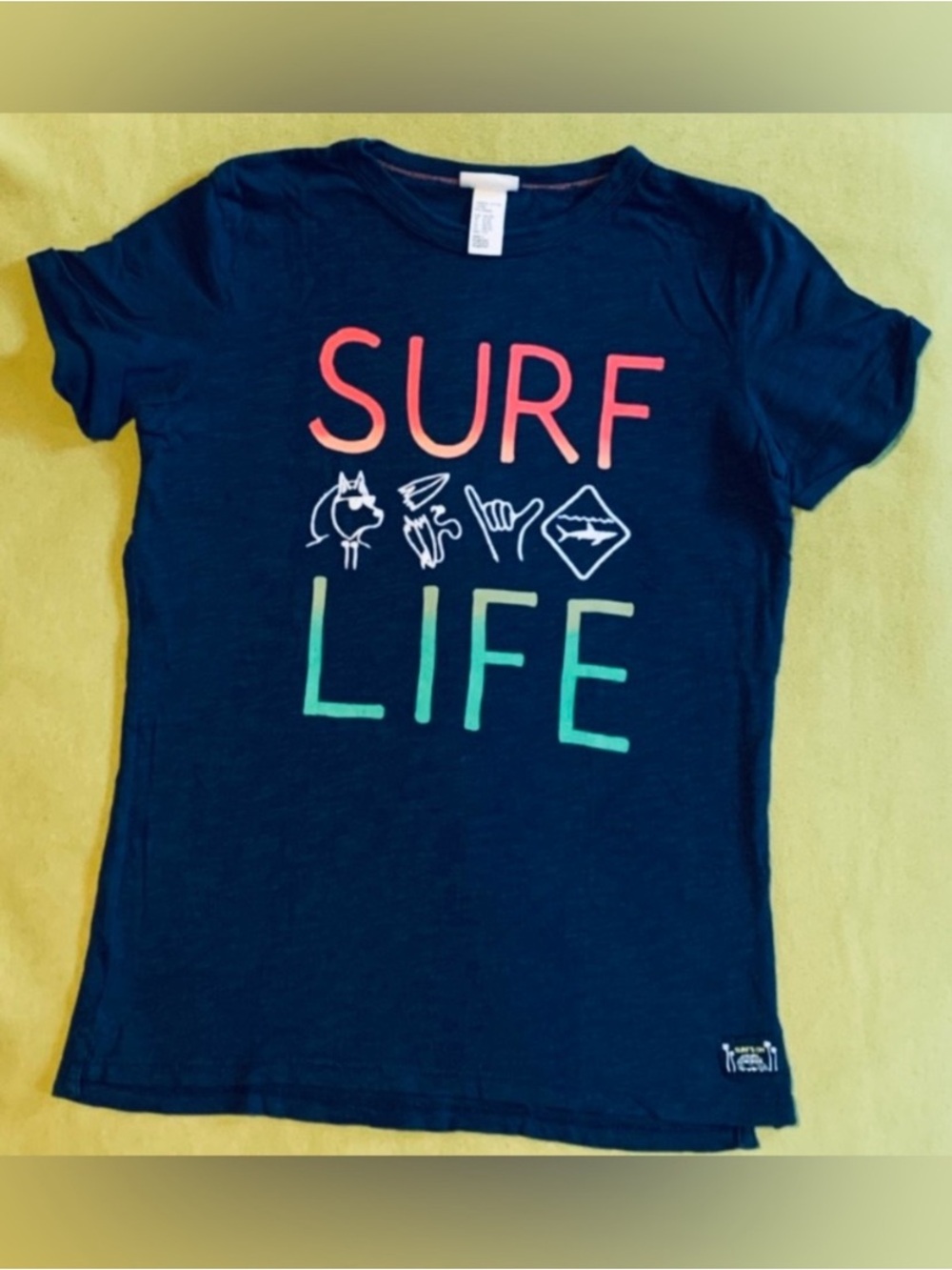 Jonas Claesson for H&M Kids Navy 'Surf Life' Graphic Tee